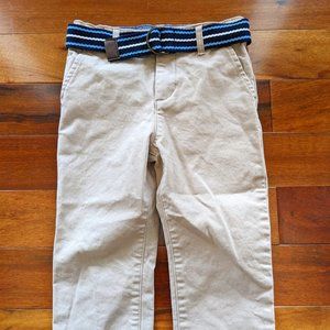 3T Gymboree Boys Belted Chino Pants